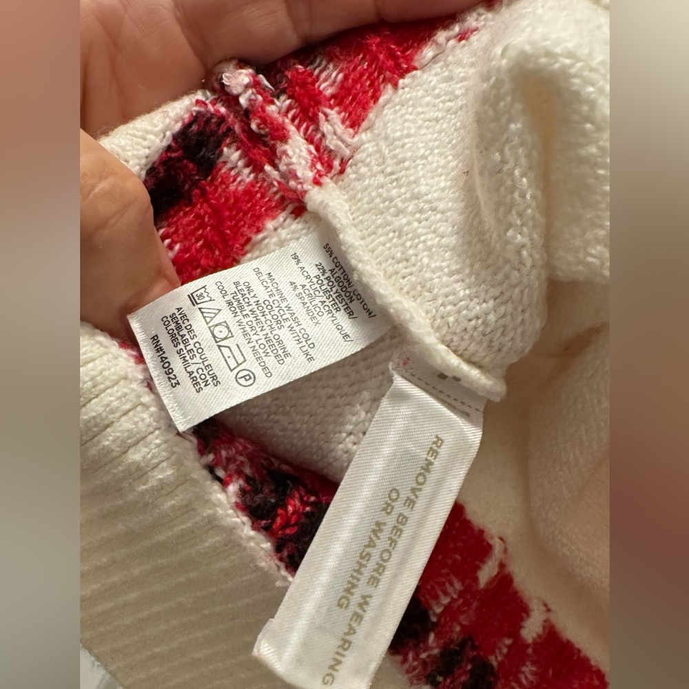 Loft Multicolor Patterned Turtleneck Sweater - image 4